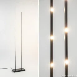 Hot Straluma Moderne LED vloerlamp dimbaar mat zwart