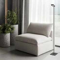 Fashion Straluma Moderne LED vloerlamp lens zwart verstelbaar