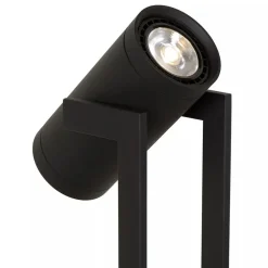 New Straluma Moderne LED vloerlamp mat zwart met kantelbare spot