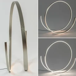 Online Straluma Moderne LED vloerlamp nikkel dimbaar