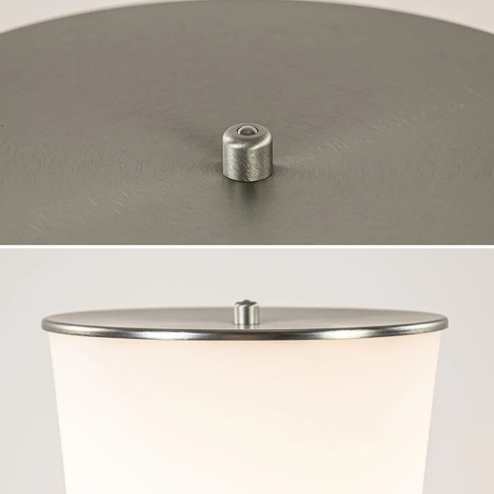 Online Straluma Moderne LED vloerlamp opaal glas met dim to warm