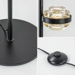 Fashion Straluma Moderne LED vloerlamp zwart/champagne dimbaar