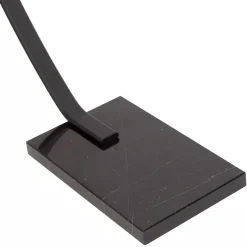 Best Straluma Moderne LED vloerlamp zwart met zwart marmer