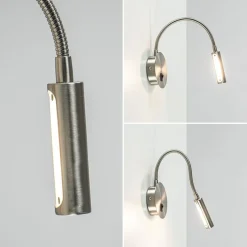 Flash Sale Straluma Moderne LED wandlamp nikkel met flexibele arm