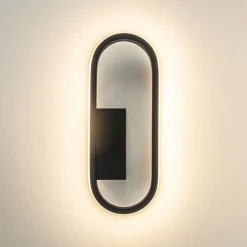 Hot Straluma Moderne LED wandlamp zwart