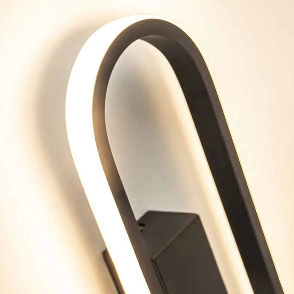 Hot Straluma Moderne LED wandlamp zwart