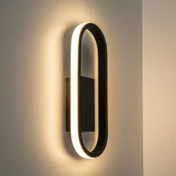 Hot Straluma Moderne LED wandlamp zwart