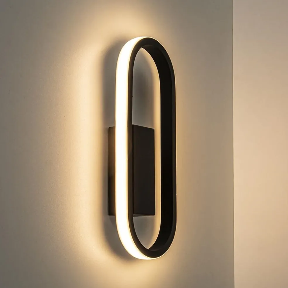 Hot Straluma Moderne LED wandlamp zwart