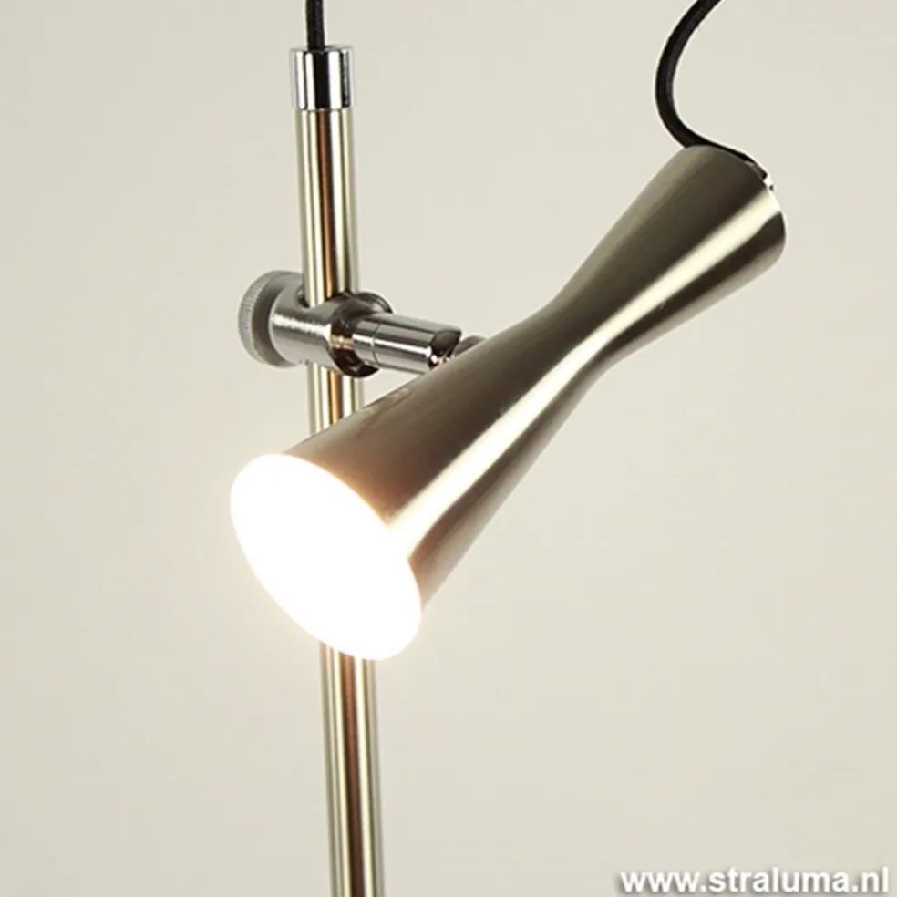 Clearance Straluma Moderne leeslamp staal LED dimbaar