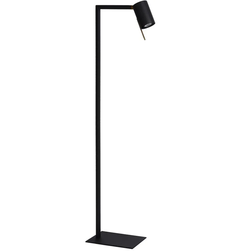 Discount Straluma Moderne lees/vloerlamp mat zwart met brons