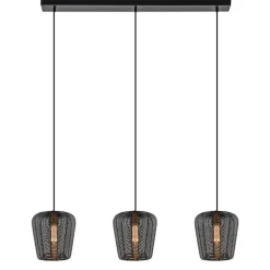 Cheap Straluma Moderne 3-lichts eettafelhanglamp Adeta mat zwart