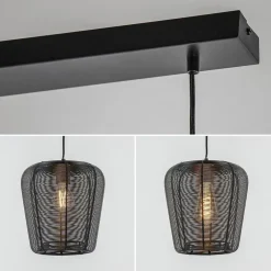 Cheap Straluma Moderne 3-lichts eettafelhanglamp Adeta mat zwart