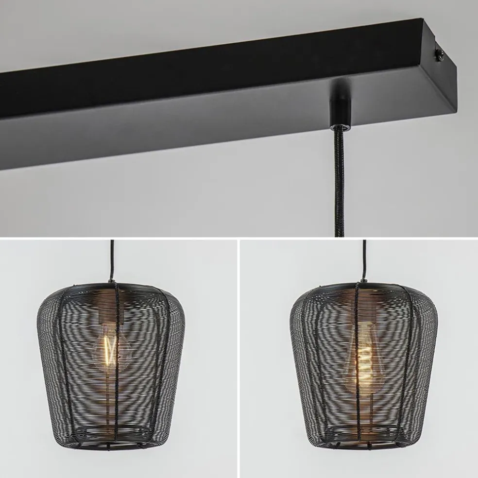 Cheap Straluma Moderne 3-lichts eettafelhanglamp Adeta mat zwart
