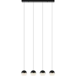 Discount Straluma Moderne 4-lichts hanglamp met LED 3-standen dimbaar
