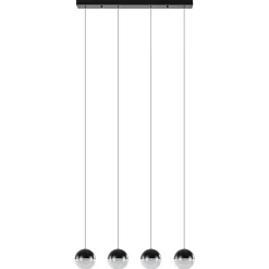Discount Straluma Moderne 4-lichts hanglamp met LED 3-standen dimbaar