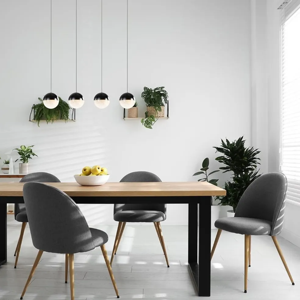 Discount Straluma Moderne 4-lichts hanglamp met LED 3-standen dimbaar