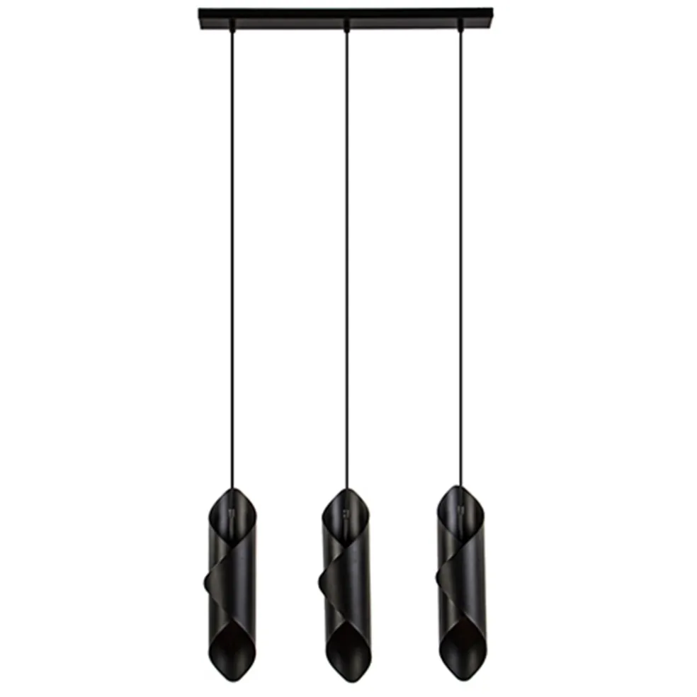 Sale Straluma Moderne 3-lichts hanglamp zwart metaal