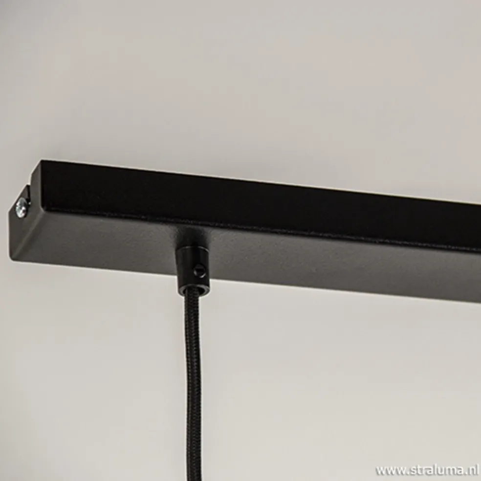 Sale Straluma Moderne 3-lichts hanglamp zwart metaal