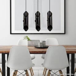 Sale Straluma Moderne 3-lichts hanglamp zwart metaal