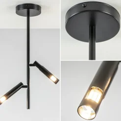 Hot Straluma Moderne 2-lichts opbouwspot zwart G9
