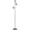 Flash Sale Straluma Moderne 3-lichts vloerlamp nikkel met 3-standen dimbaar LED