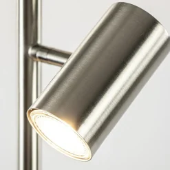 Flash Sale Straluma Moderne 3-lichts vloerlamp nikkel met 3-standen dimbaar LED