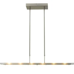 Fashion Straluma Moderne nikkel LED hanglamp met helder glas dimbaar