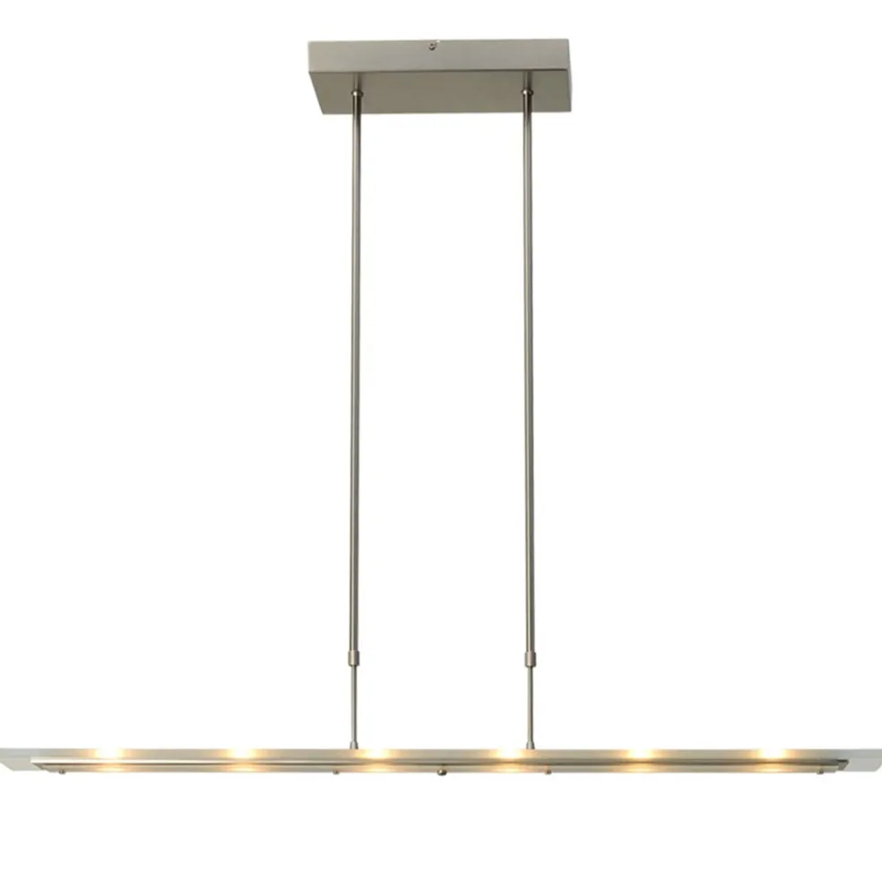Fashion Straluma Moderne nikkel LED hanglamp met helder glas dimbaar