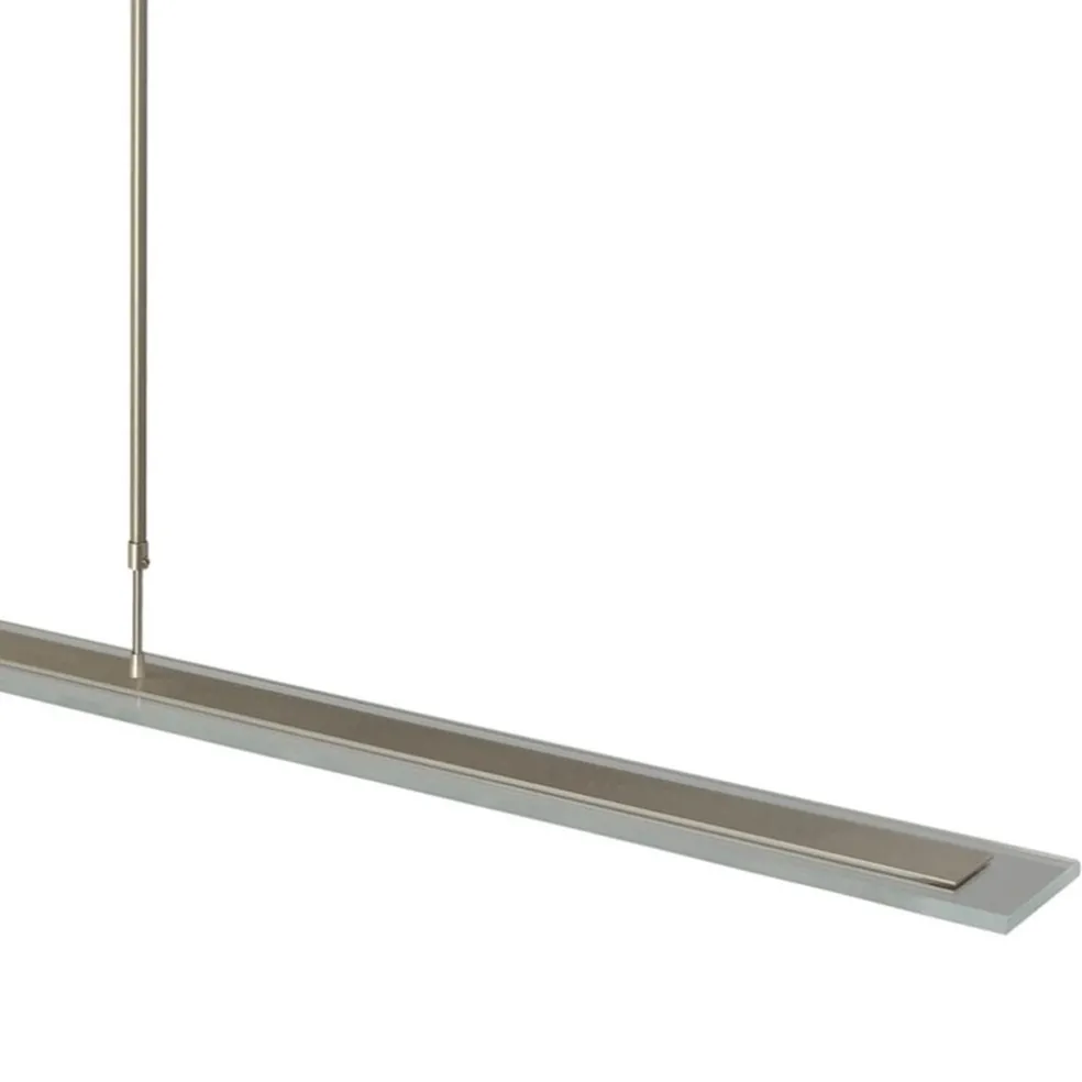 Fashion Straluma Moderne nikkel LED hanglamp met helder glas dimbaar