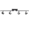 Store Straluma Moderne opbouwspot mat zwart 4-lichts