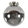 Online Straluma Moderne plafondlamp nikkel met smokey glas