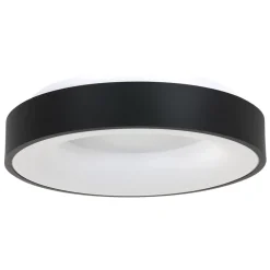 Shop Straluma Moderne plafondlamp zwart met geïntegreerd LED
