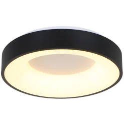 Shop Straluma Moderne plafondlamp zwart met geïntegreerd LED