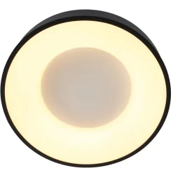 Shop Straluma Moderne plafondlamp zwart met geïntegreerd LED