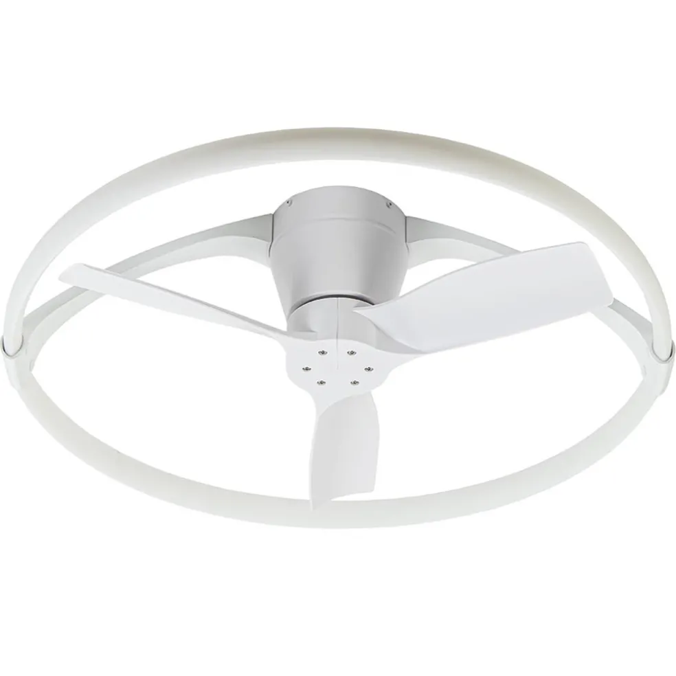 Clearance Straluma Moderne plafondventilator wit inclusief LED en remote