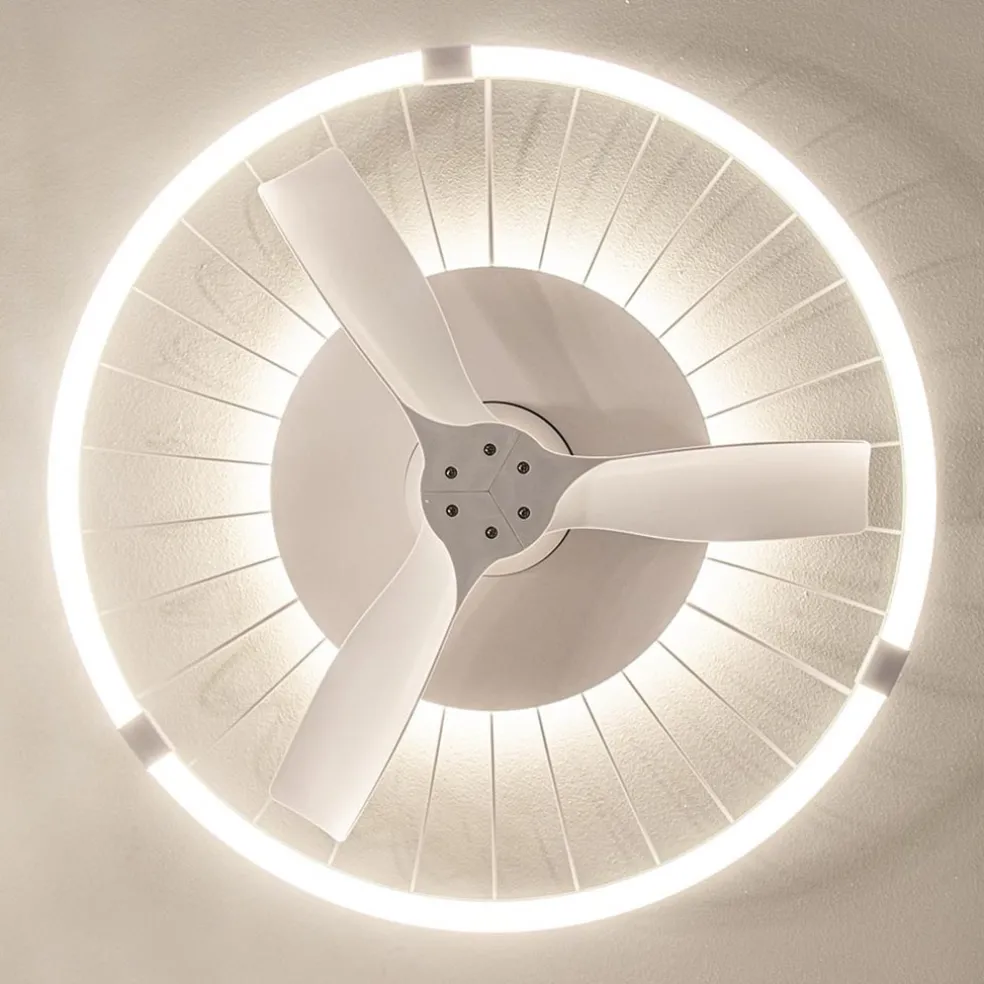 Cheap Straluma Moderne plafondventilator wit inclusief LED verlichting