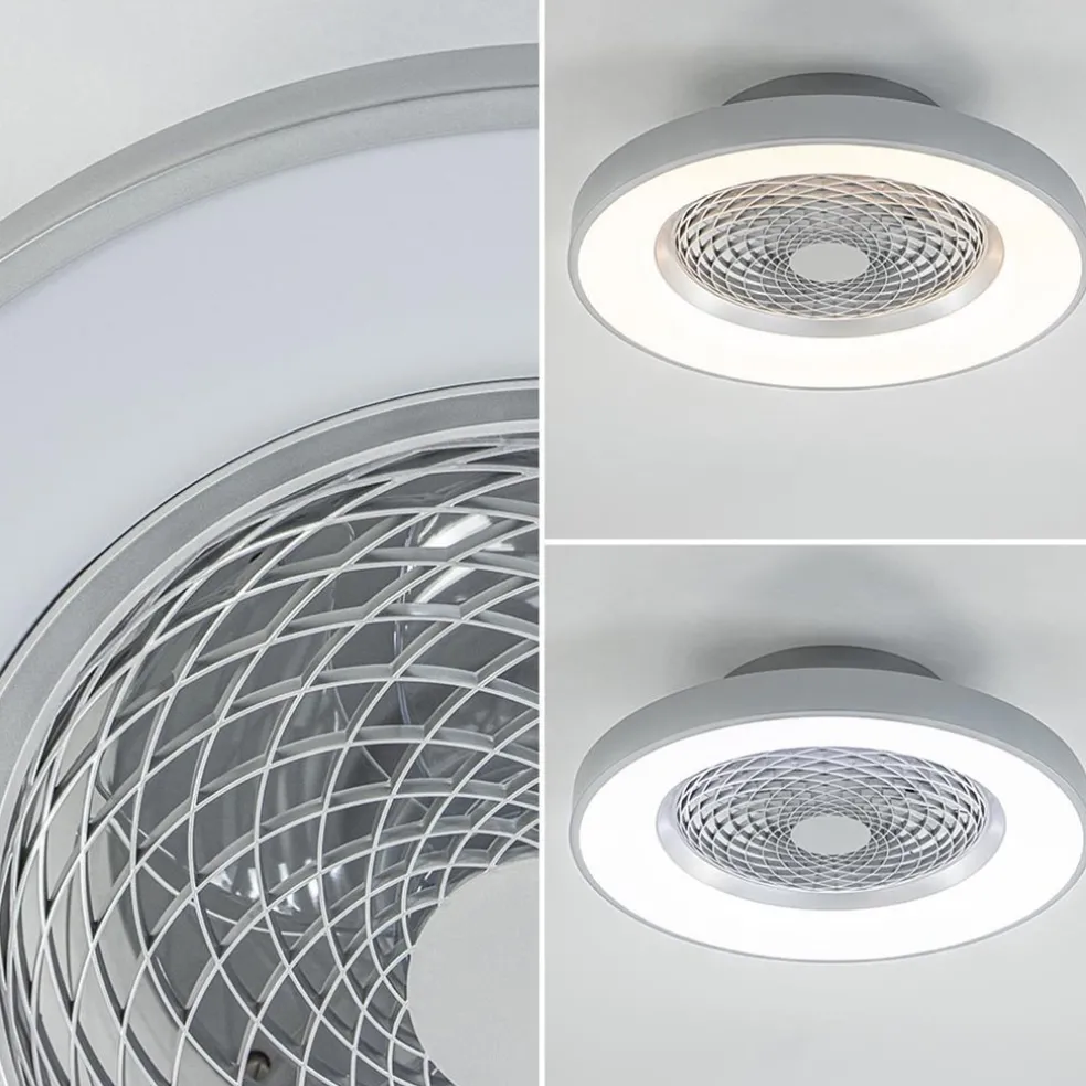 Best Sale Straluma Moderne plafondventilator grijs met geintegreerd LED