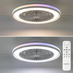 Fashion Straluma Moderne plafondventilator wit inclusief LED en color