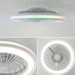 Fashion Straluma Moderne plafondventilator wit inclusief LED en color