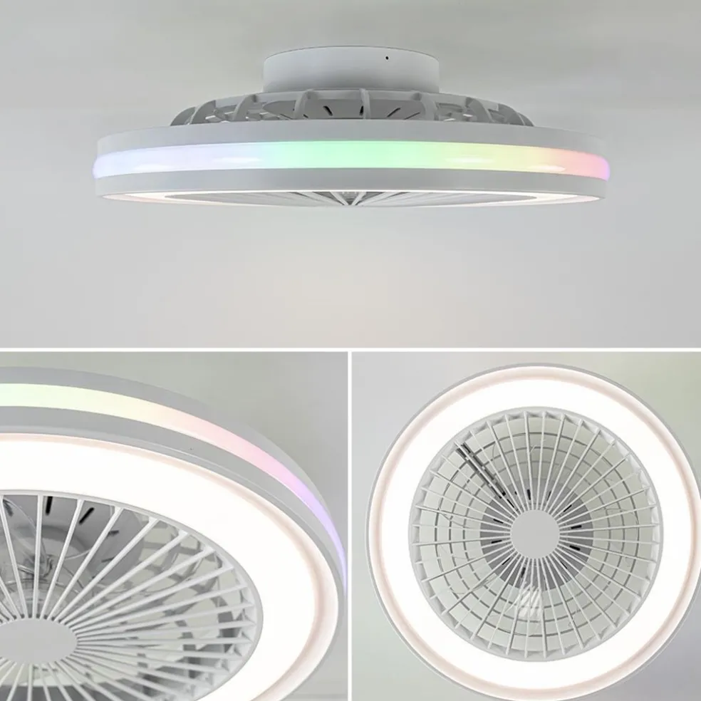 Fashion Straluma Moderne plafondventilator wit inclusief LED en color