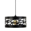 Best Sale Straluma Moderne ronde hanglamp zwart metaal
