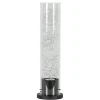 Store Straluma Moderne tafellamp cilinder helder glas met zwart en zilver