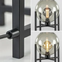 Sale Straluma Moderne tafellamp frame met smoke glazen bol