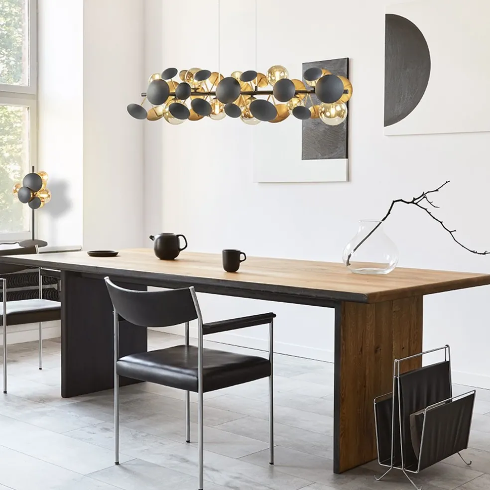 Best Sale Straluma Moderne tafellamp grijs/goud + amber glas