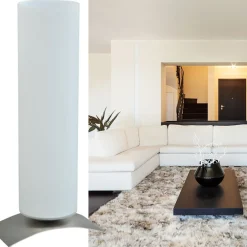 Clearance Straluma Moderne tafellamp Oblica zuil nikkel