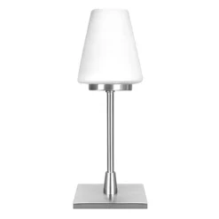 Shop Straluma Moderne tafellamp staal/glas met dimmer