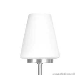 Shop Straluma Moderne tafellamp staal/glas met dimmer