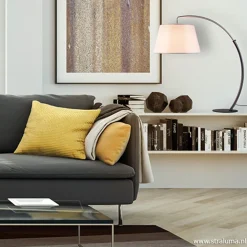 New Straluma Moderne tafellamp zwart nikkel incl. kap