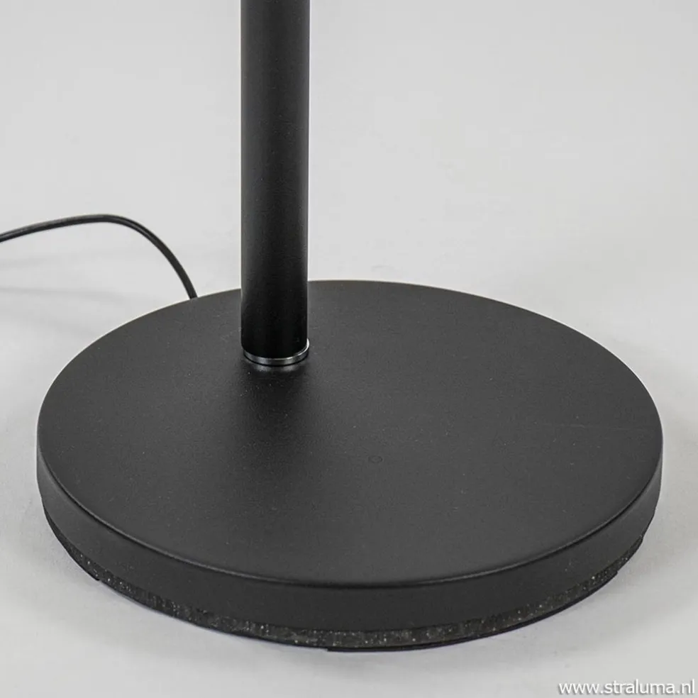 Clearance Straluma Moderne uplighter zwart met dimbaar LED