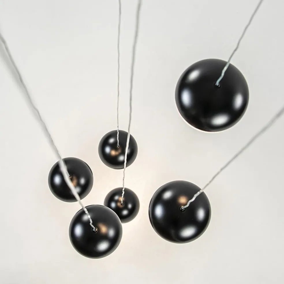 Store Straluma Moderne videlamp zwart met dimbaar LED 6-lichts
